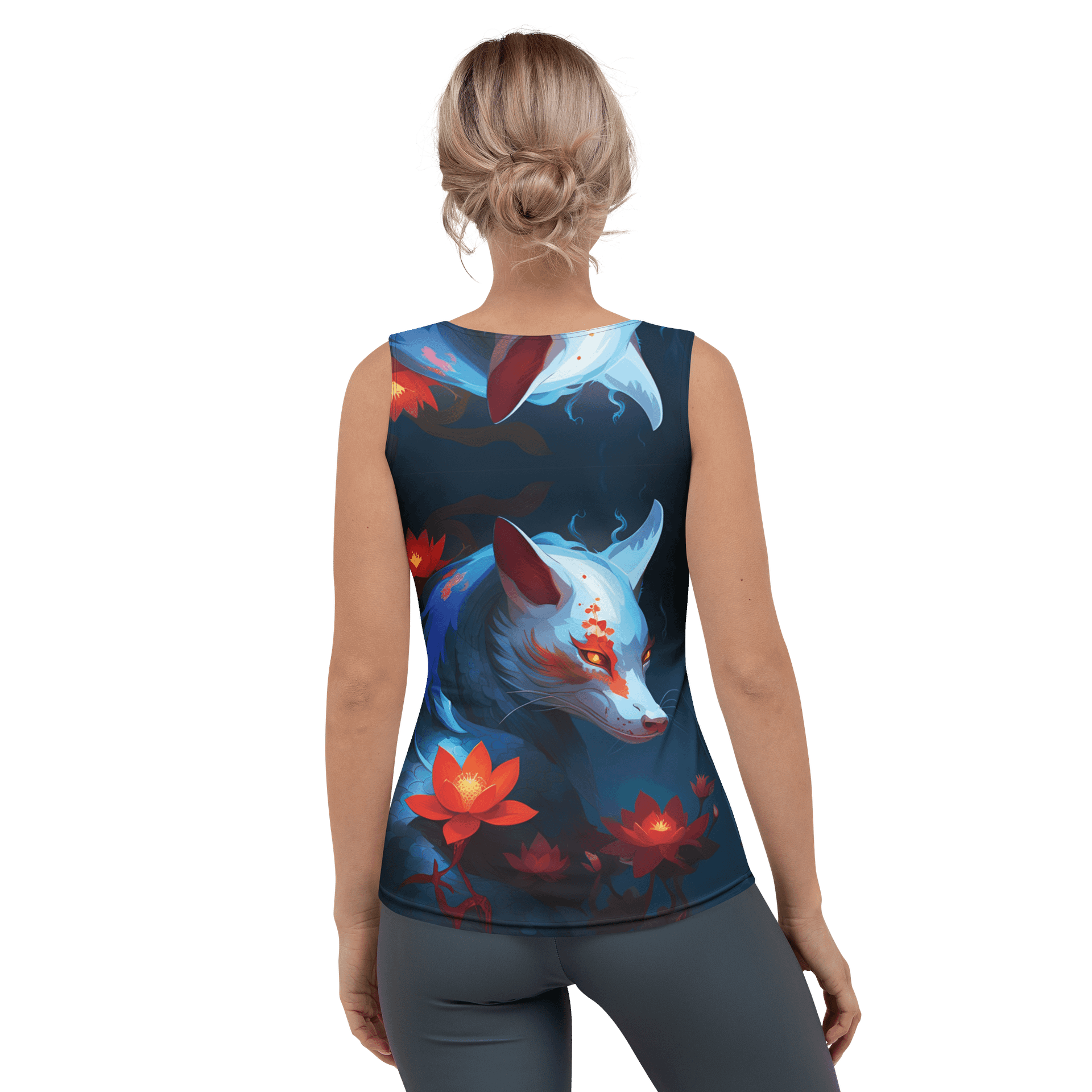 Mystical Foxes All-Over Print Tank Top product image (2)
