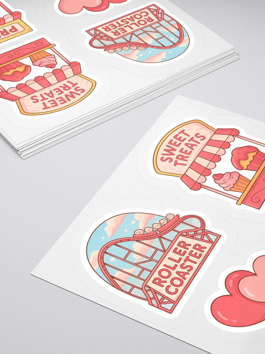 Whimsical Carnival Kiss Cut Stickers Set product image (11)