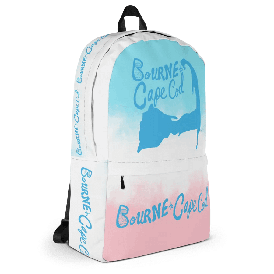 🌊 BOURNE to Backpack – Coastal Cool with BRN.2C.C.™ Vibes 🎒| Blue Logos | Patriotic Pastels product image (3)