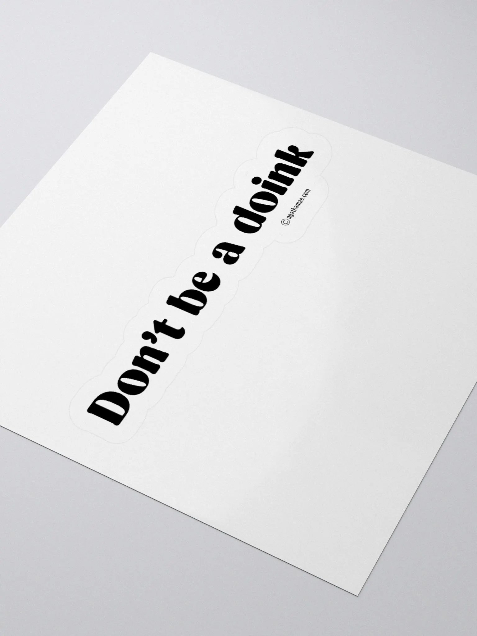 "Don't Be a Doink" Kiss-Cut Sticker 4 Sizes Available product image (3)