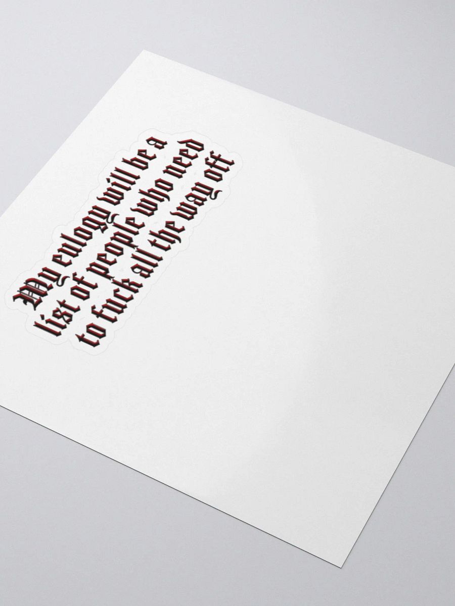 Eulogy - Stickers product image (9)