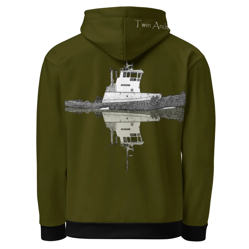 Green Westrac tug Hoodie product image (1)