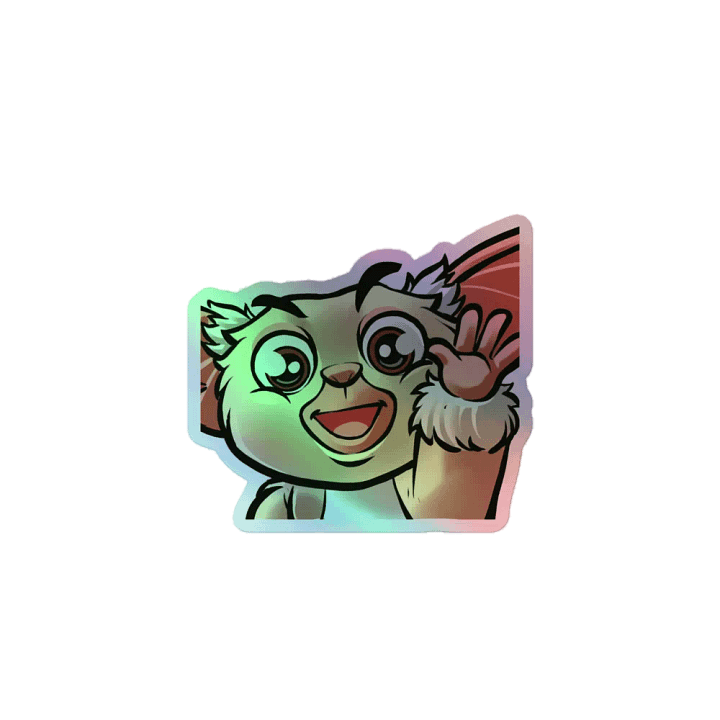 Cheerful Wave Holographic Sticker product image (1)