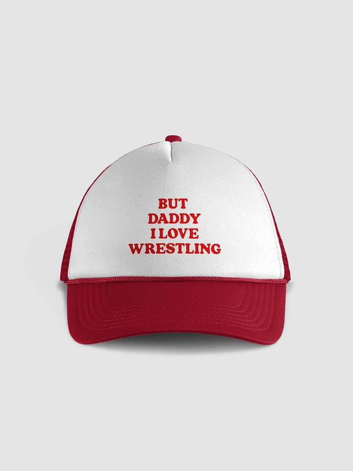 But Daddy, I Love Wrestling Trucker Hat (Red Font) product image (3)