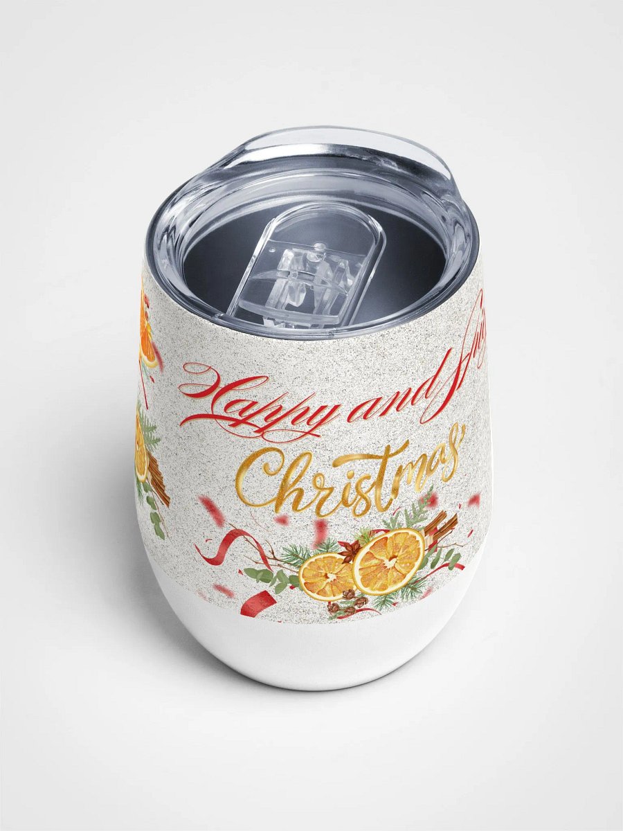 Festive Cheers Wine Tumbler gift for moms dads friends colleagues product image (4)