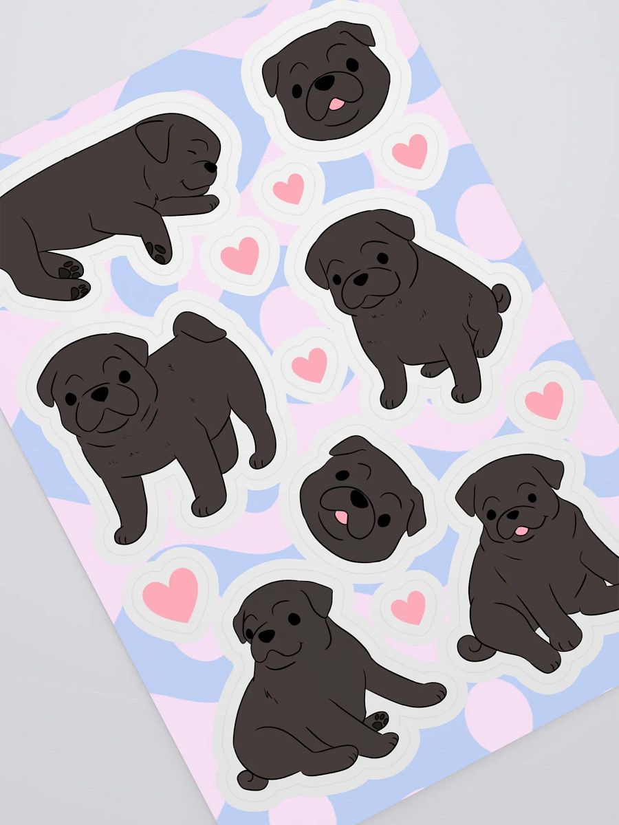 Pawsitively Pug-tastic Sticker Sheet product image (2)