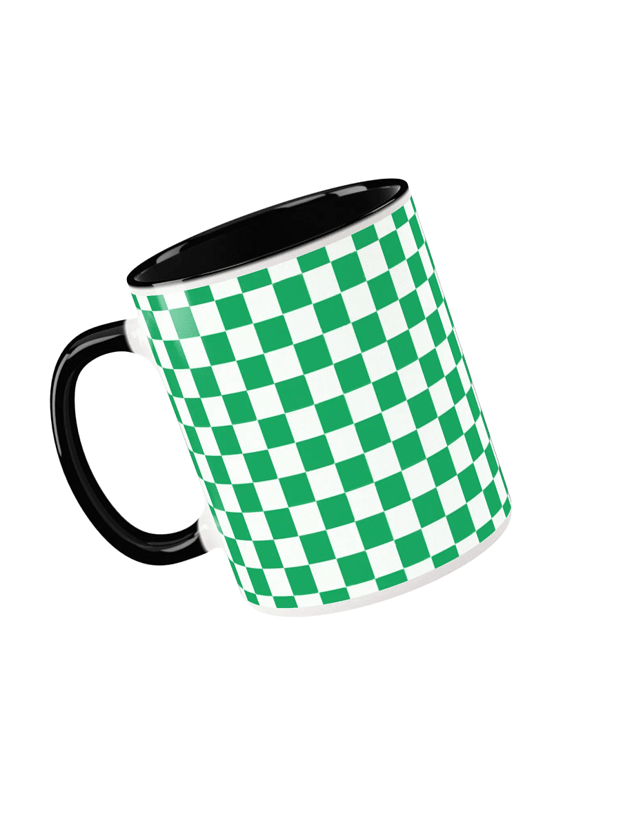 Checkered! Green and White Checkers Mug product image (3)
