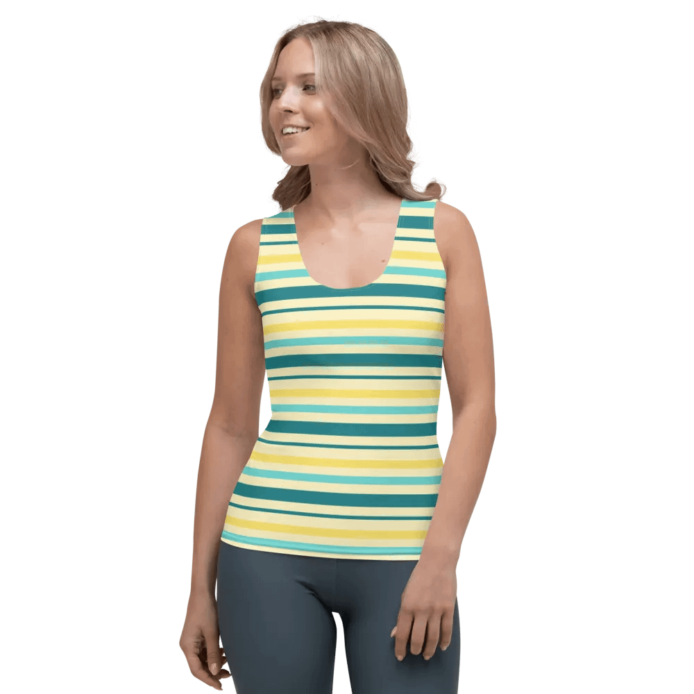 Key Lime Stripes Women's Tank Top product image (1)