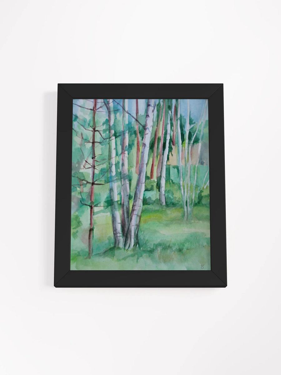Serene Birch Forest Watercolor Print - Nice Forest Dacha product image (2)