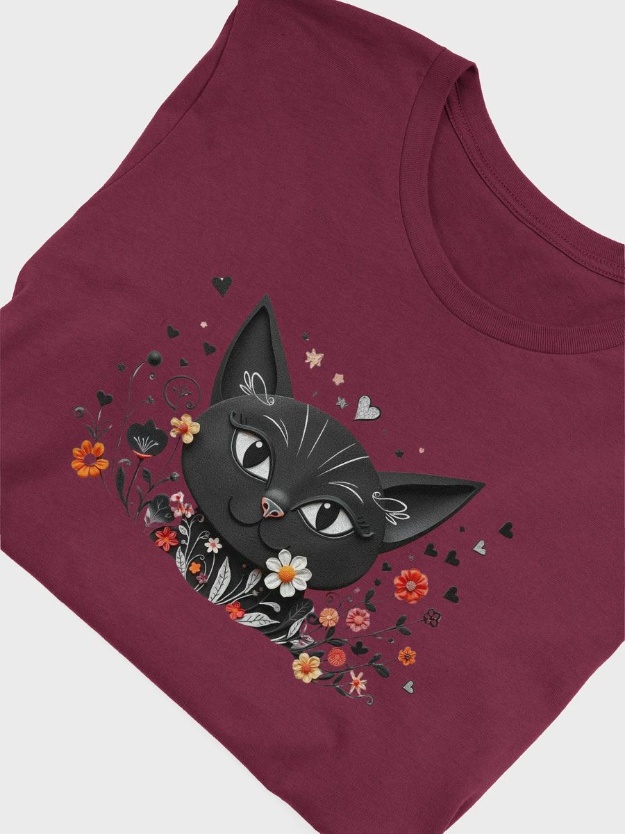Whimsical Flower Kitty T-Shirt product image (43)