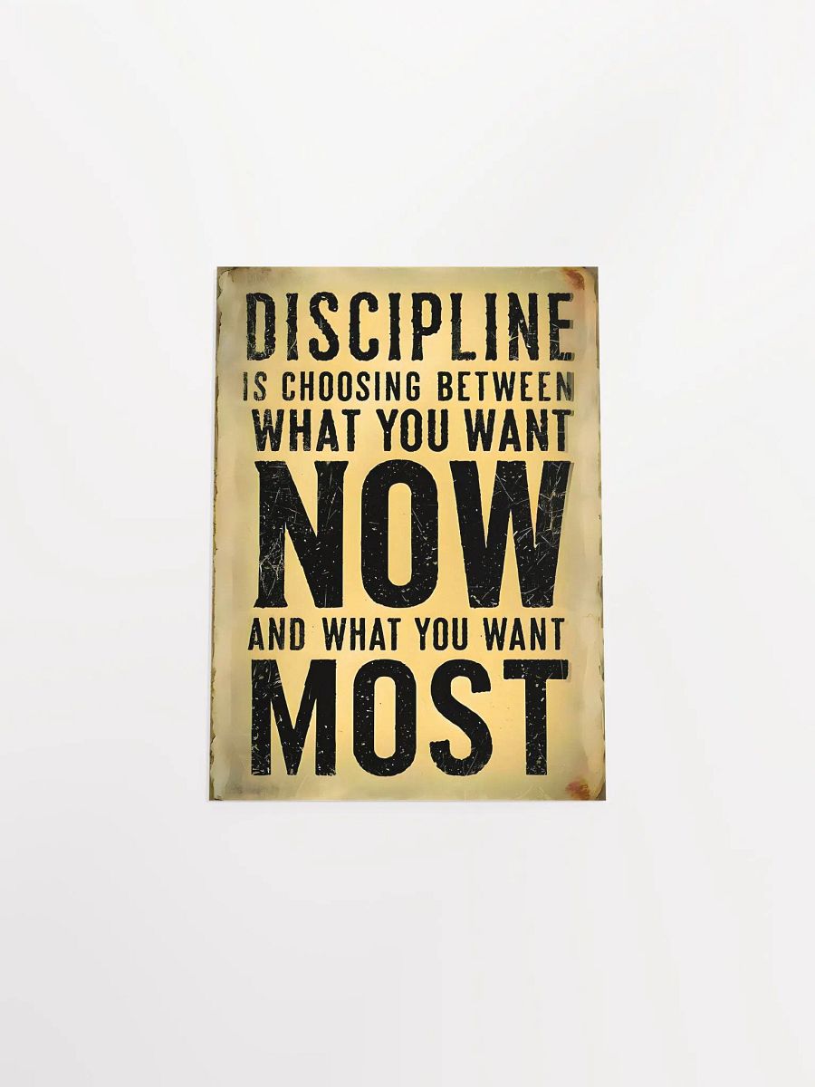 Get Disciplined - Quote Poster product image (14)