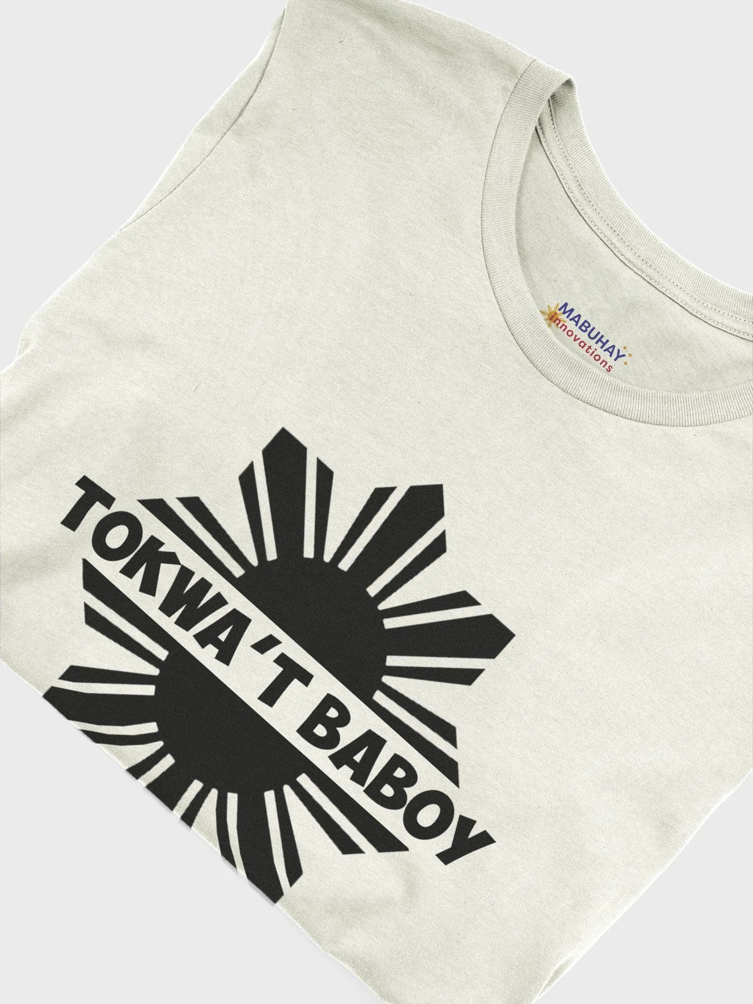Tokwa't Baboy WHITE TEE, Pork Tofu Philippines Cuisine, Filipino Foodie, Short Sleeve Light Tones T-Shirt Black Logo product image (5)
