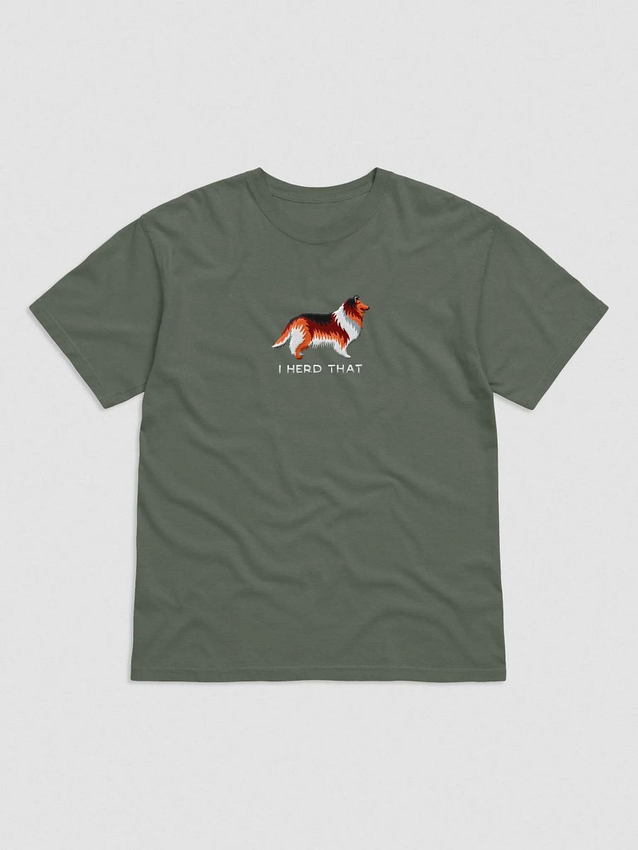 I Herd That T-Shirt(Embroidered) of a Rough Collie(Sable) product image (4)