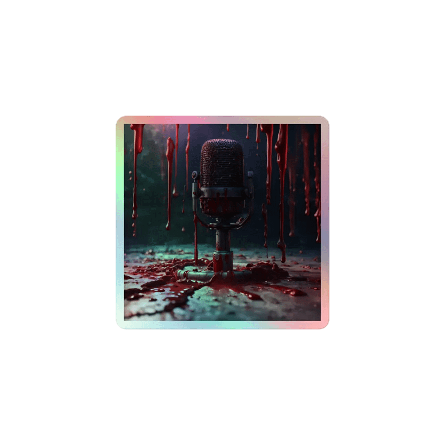 Welcome to the Darkside of Podcasting Holographic Sticker product image (1)