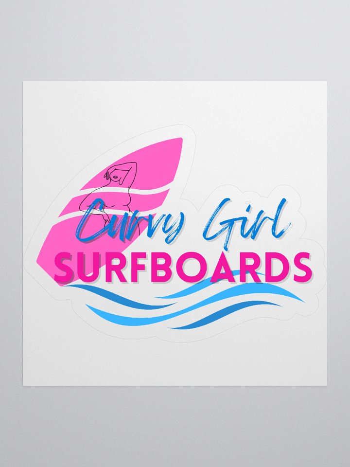 Curvy Girl Surfboards (Opposites Attract) Sticker product image (1)