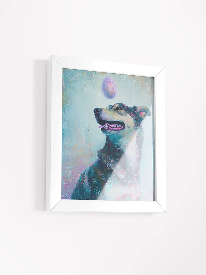 Whimsical Pup and Egg Framed Art Print product image (2)