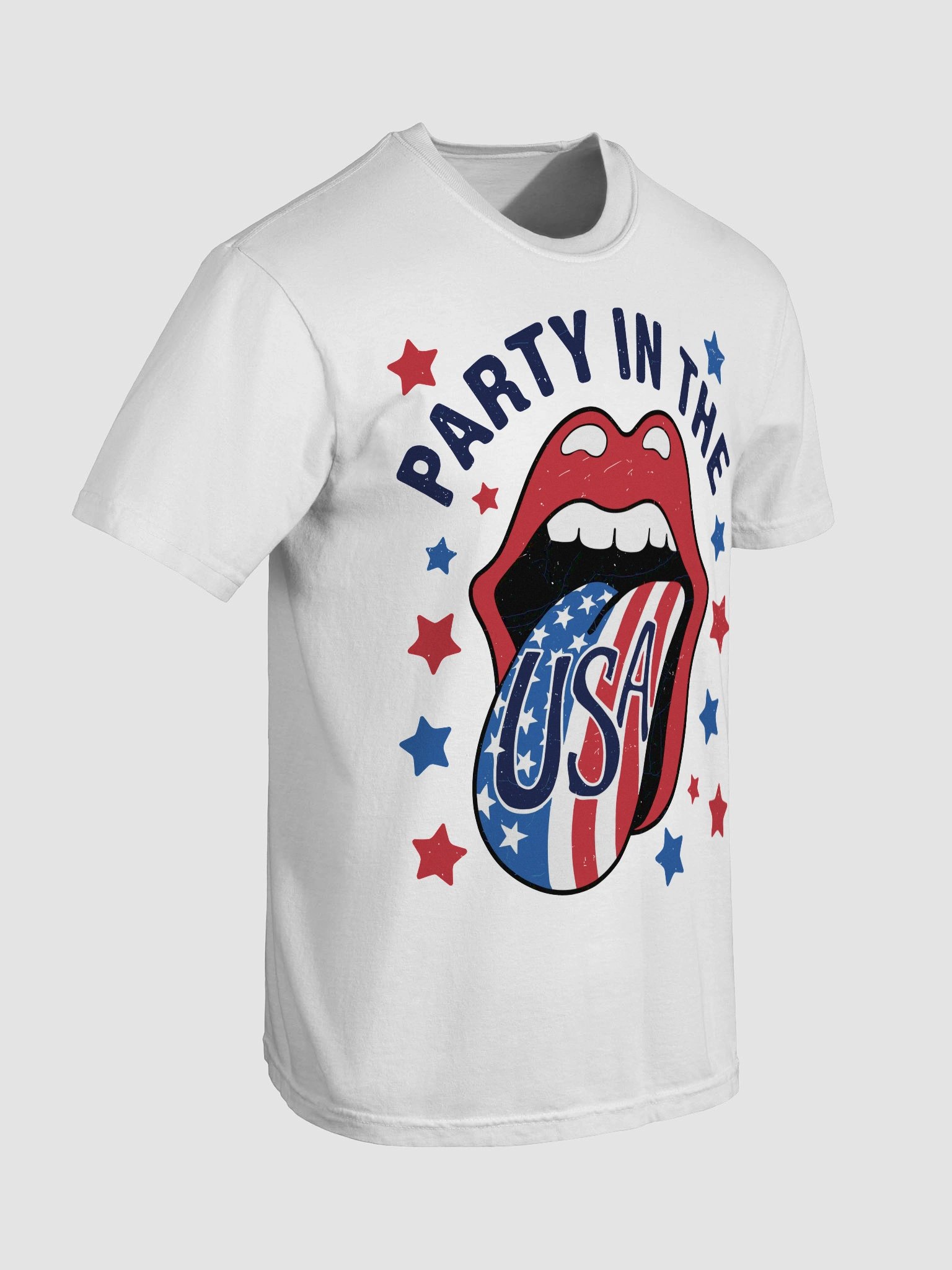 USA Party Tongue T-Shirt product image (47)