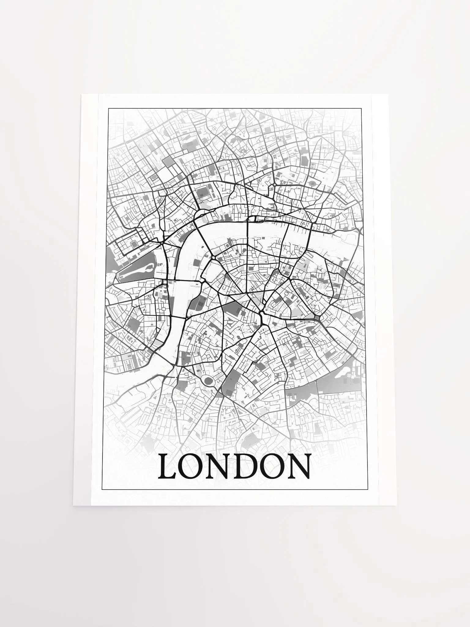 London, England, city map print product image (19)