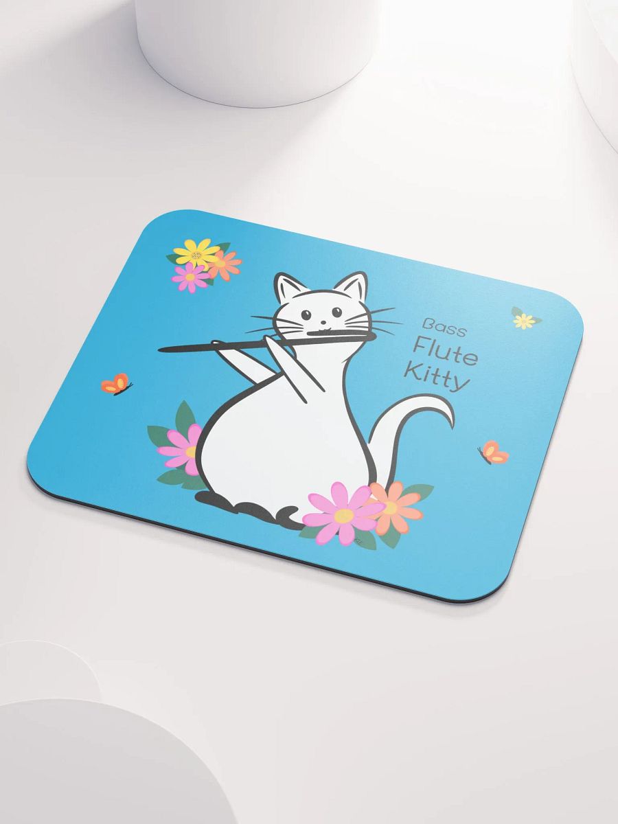 Flute Kitty Mouse Pad - Bass Flute product image (3)