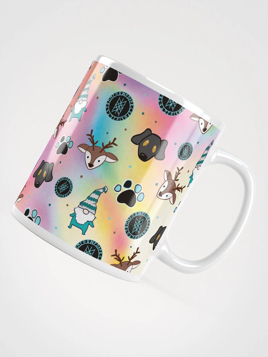PRIDE Pastel Rainbow Stream Pattern Glossy Mug product image (4)
