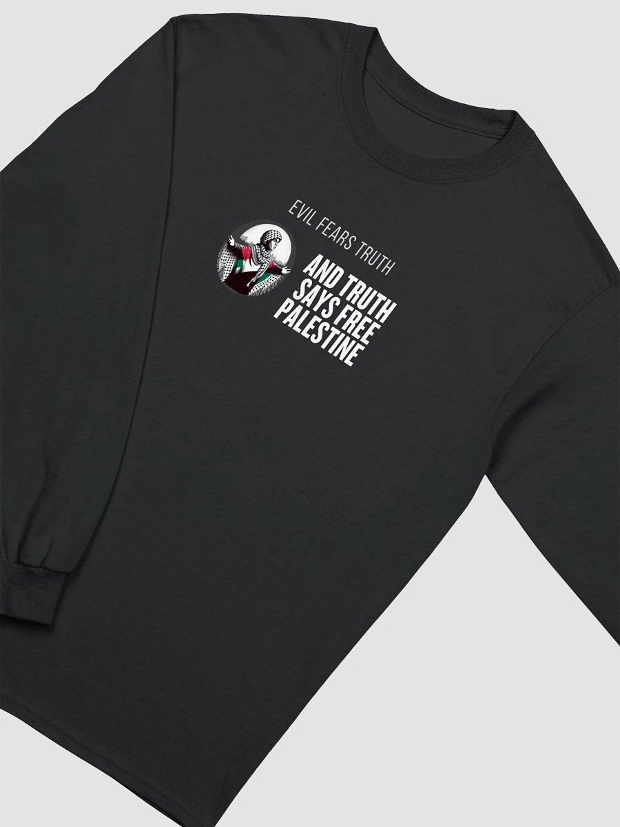 Truth Warrior Long Sleeve Tee | Evil fears truth, and truth says: Free Palestine. product image (30)