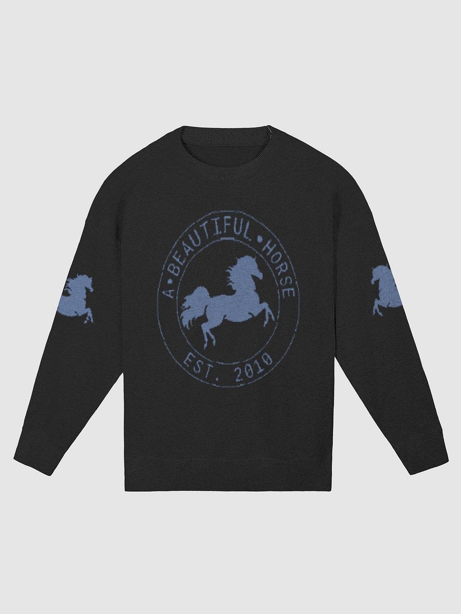 A Beautiful Horse™ Black Knitted Crewneck Sweater product image (1)