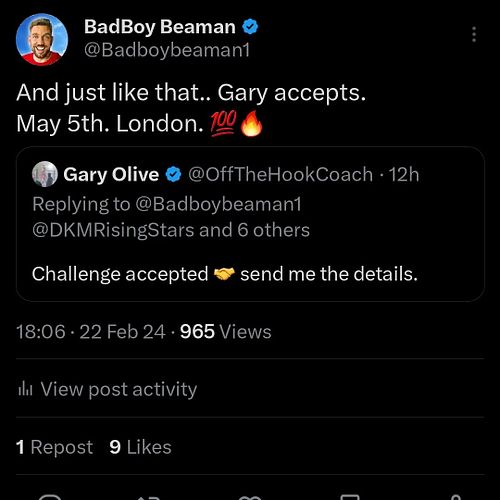 Gary Olive Accepted The Offer! 🥊😈 
Unfortunately for him, this means he's about to get knocked clean out 😎 #boxing #boxingtra...