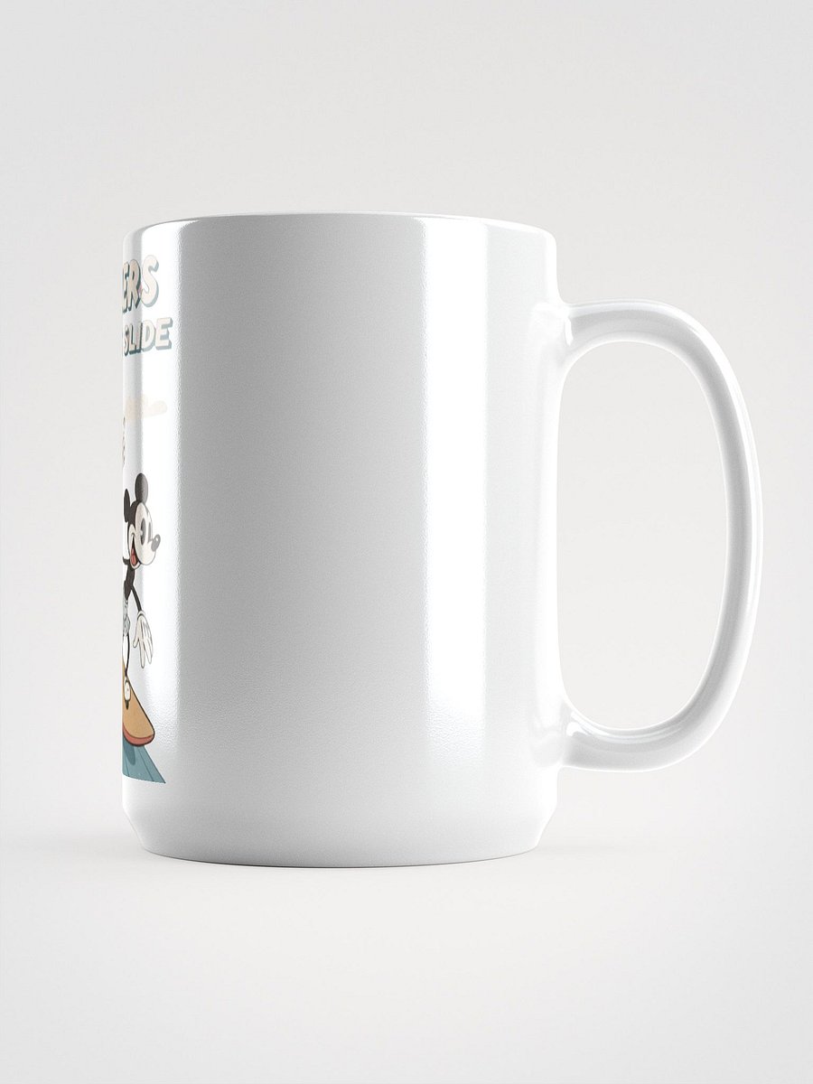 Retro Surfing Mice White Glossy Mug product image (1)