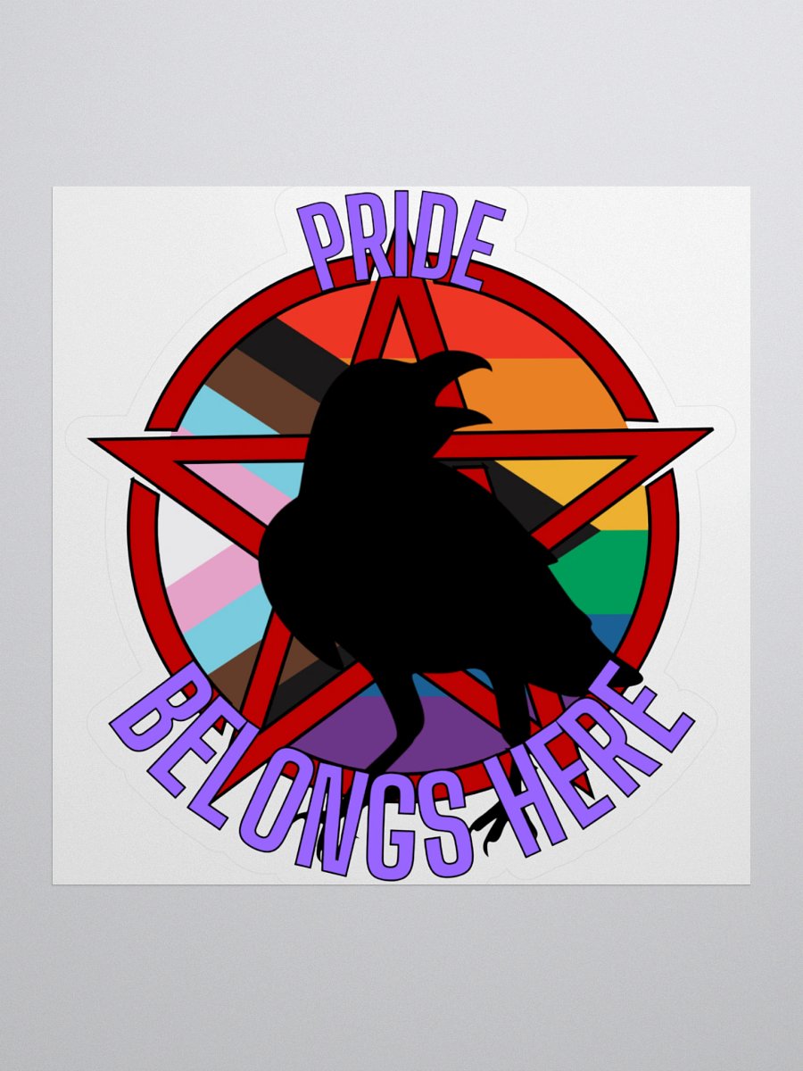 Pride Belongs Here Sticker 2 product image (1)
