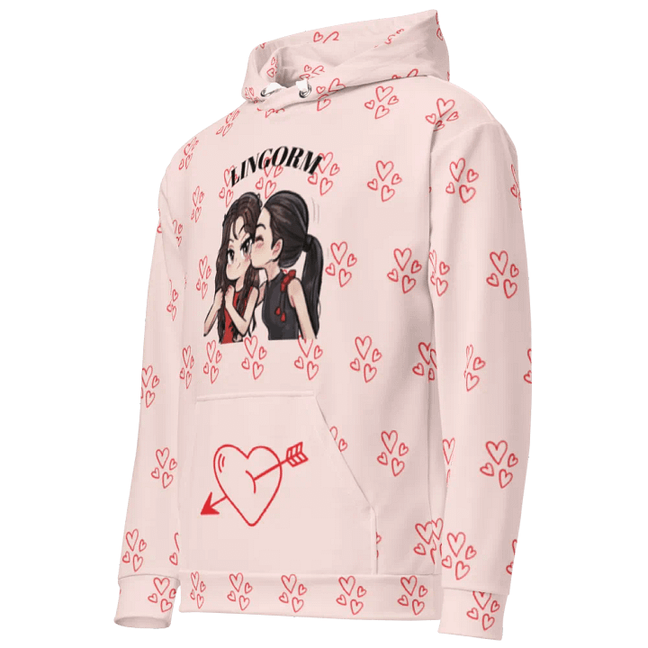 LingOrm Cartoon Design Valentine Unisex Hoodie product image (2)