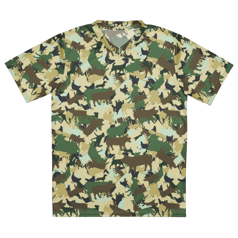 FARMOUFLAGE WEST COAST CAMO RECYCLED UNISEX SPORTS JERSEY product image (3)