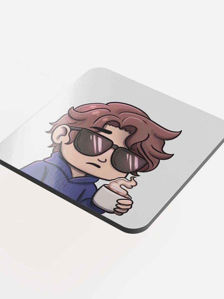 Chibi Wes Morrow Corked Glass Coaster product image (4)