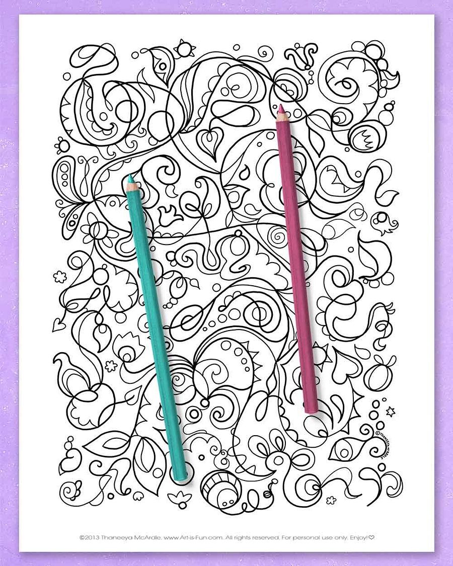 Abstract Coloring Pages product image (9)