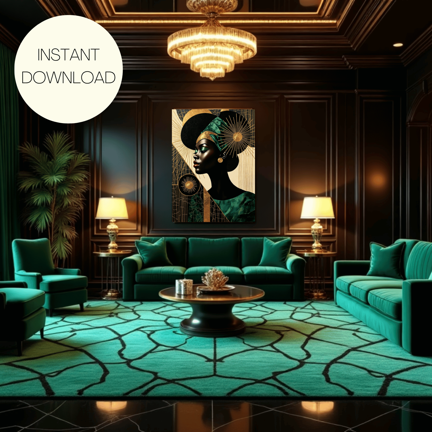 Black Art Deco product image (1)