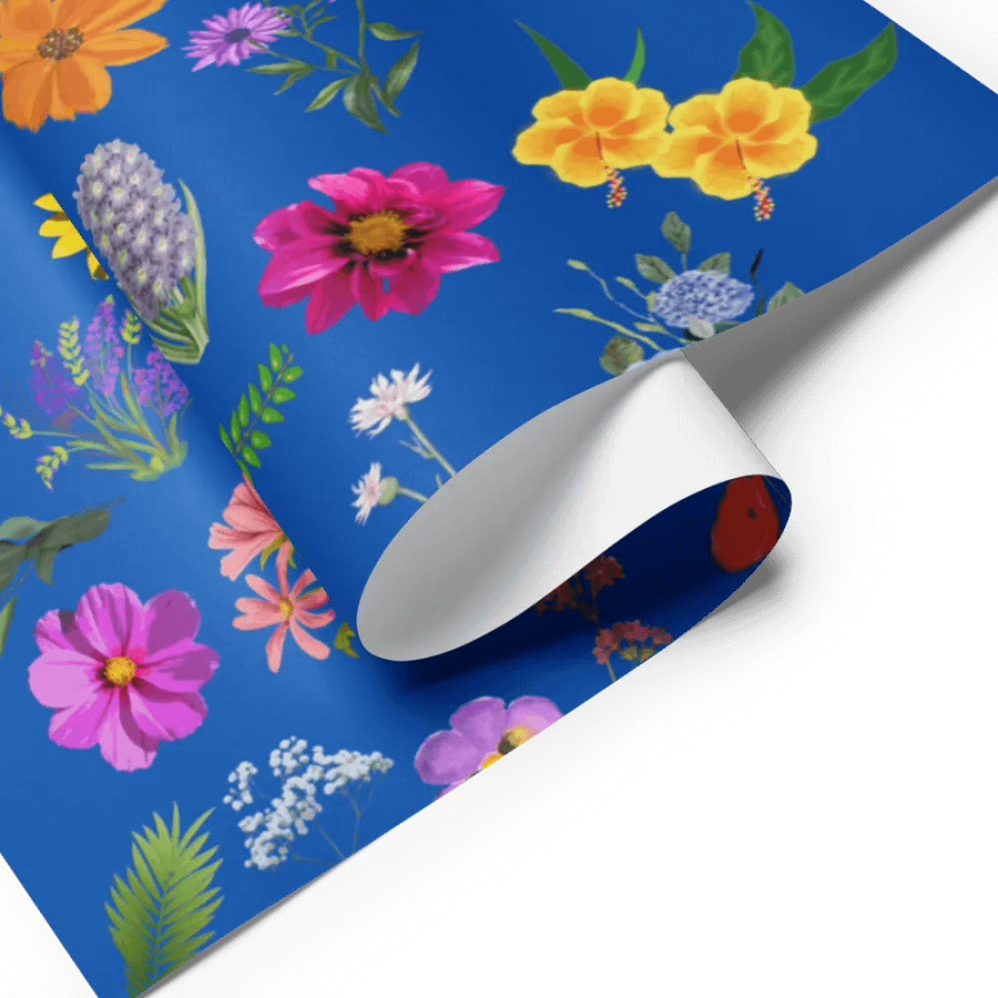 Vibrant Botanical Bliss Wrapping Paper Set product image (7)