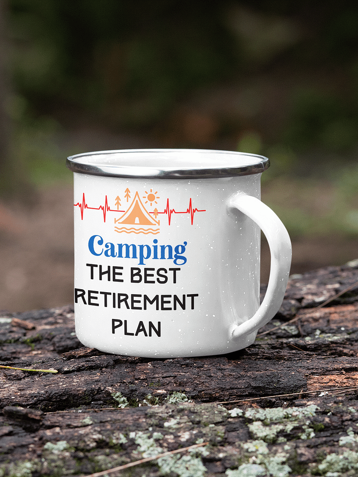 Camping Awaits Enamel Mug product image (1)