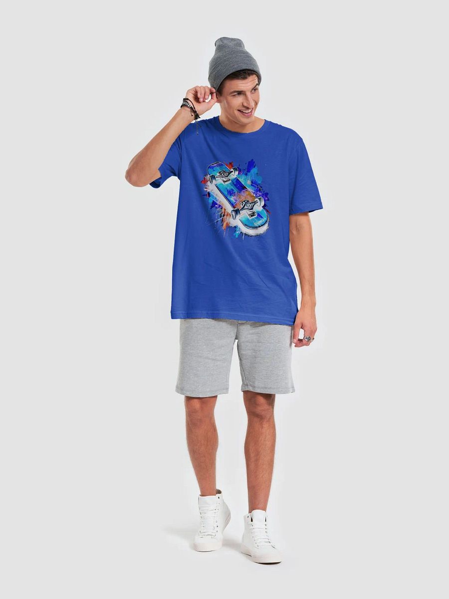 Crystal Blue Skateboard Shirt product image (6)