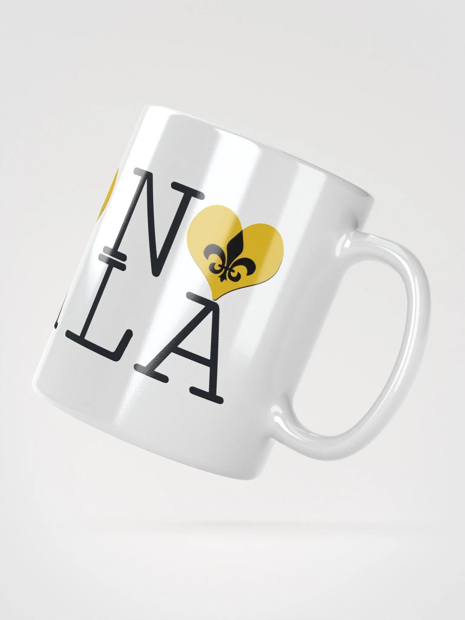 I LOVE NOLA **BIGSHOT MUG** (GOLD HEART + IMAGE POP) product image (4)