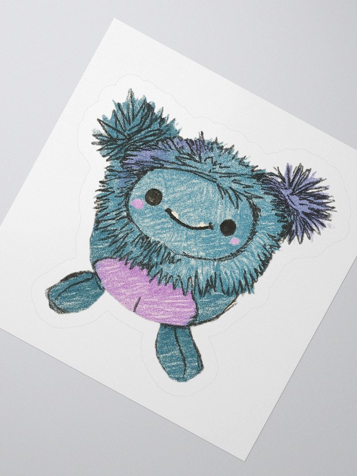Cute Bigfoot Doodle Kiss Cut Stickers product image (4)