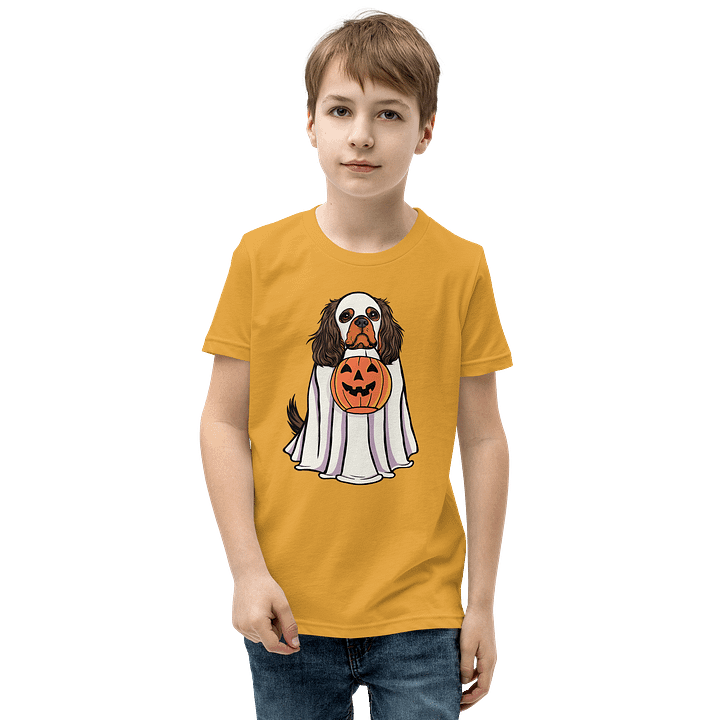 Halloween Cavalier King Charles Spaniel(Chocolate) Youth T-Shirt product image (17)