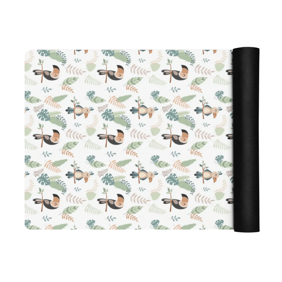 Cute Birds in a Jungle Yoga Mat by Treasure Pie product image (4)