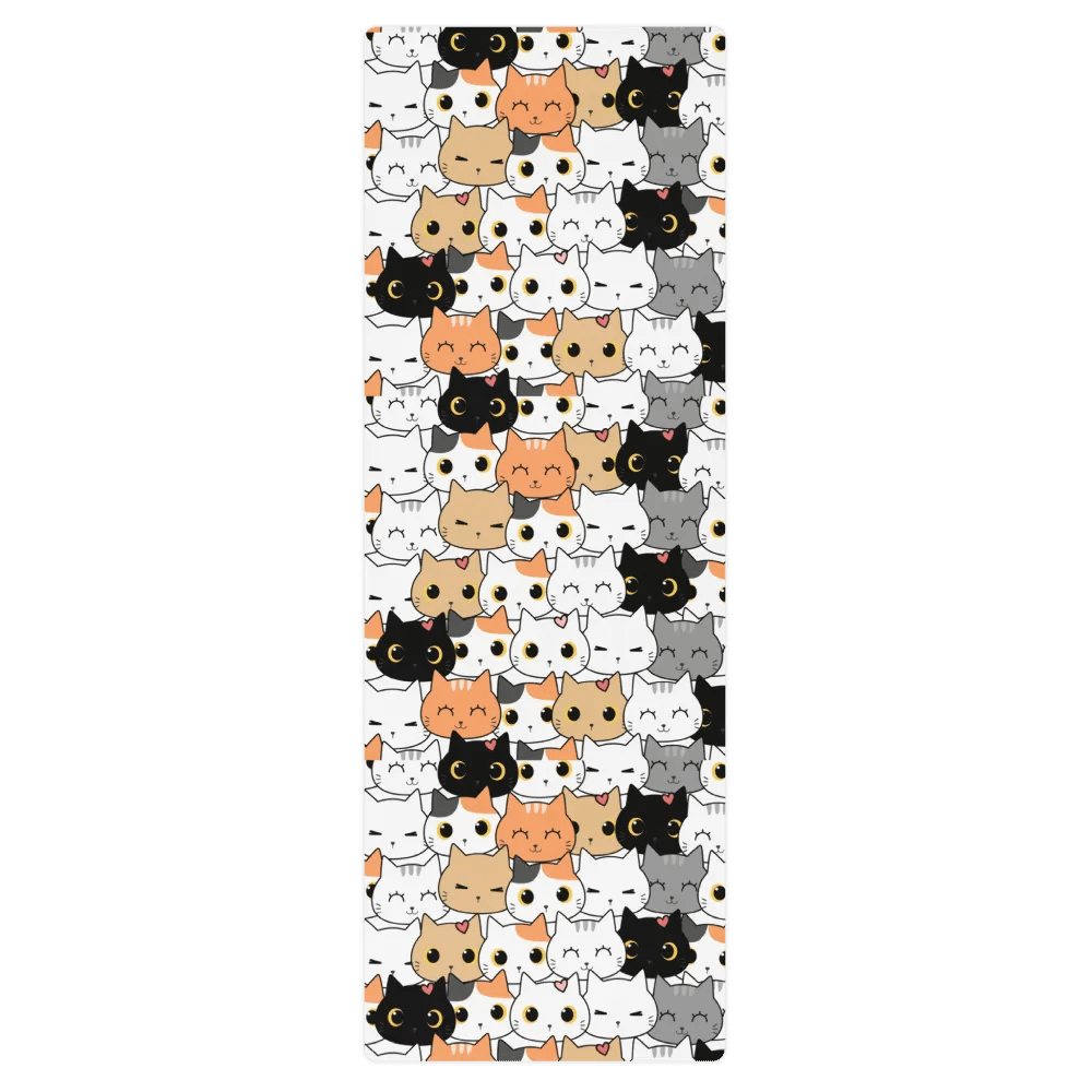 Crazy Cat Person Yoga Mat product image (2)