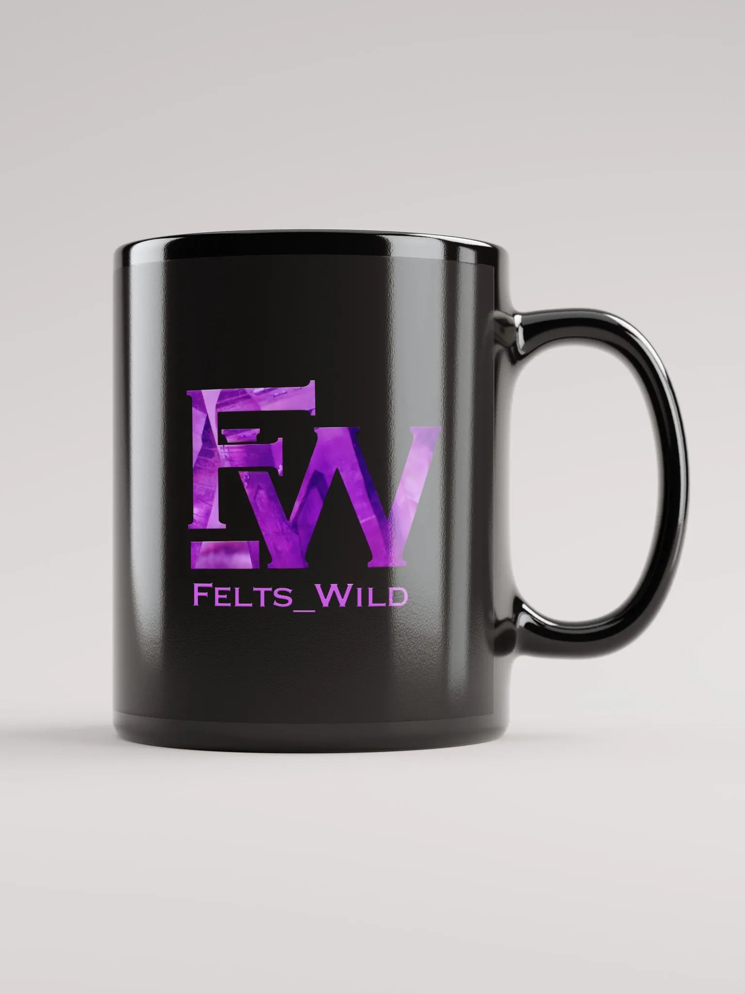 Glossy Black Felts Mug product image (1)