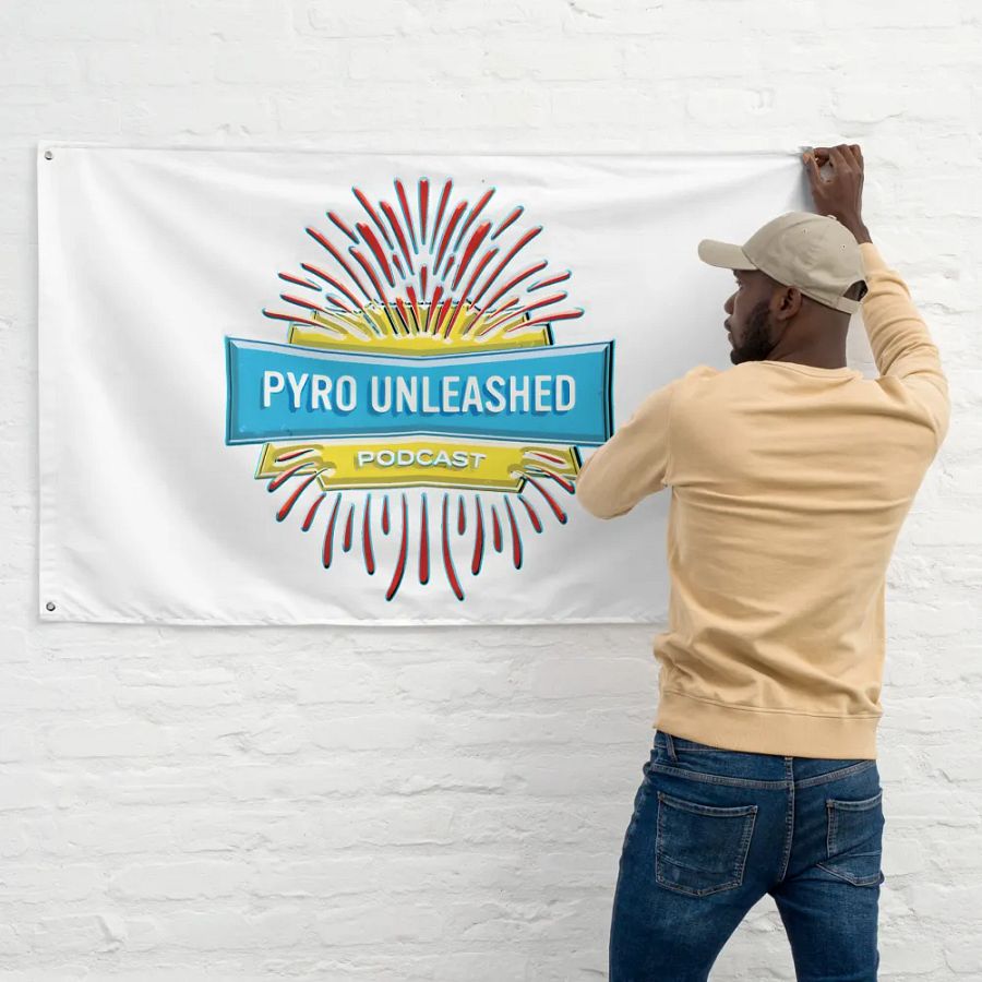 Pyro Unleashed Podcast Flag product image (11)