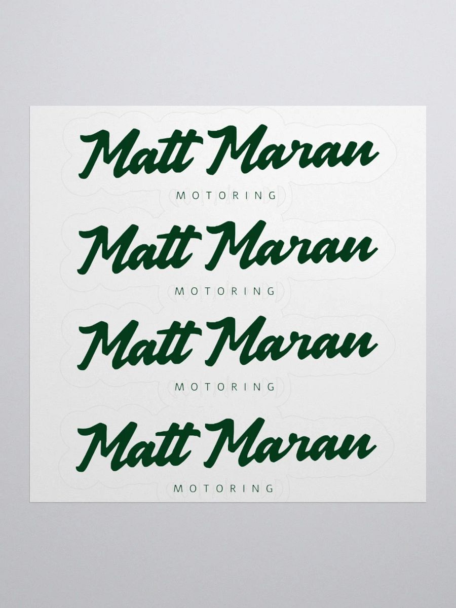 Matt Maran Motoring logo sticker product image (1)