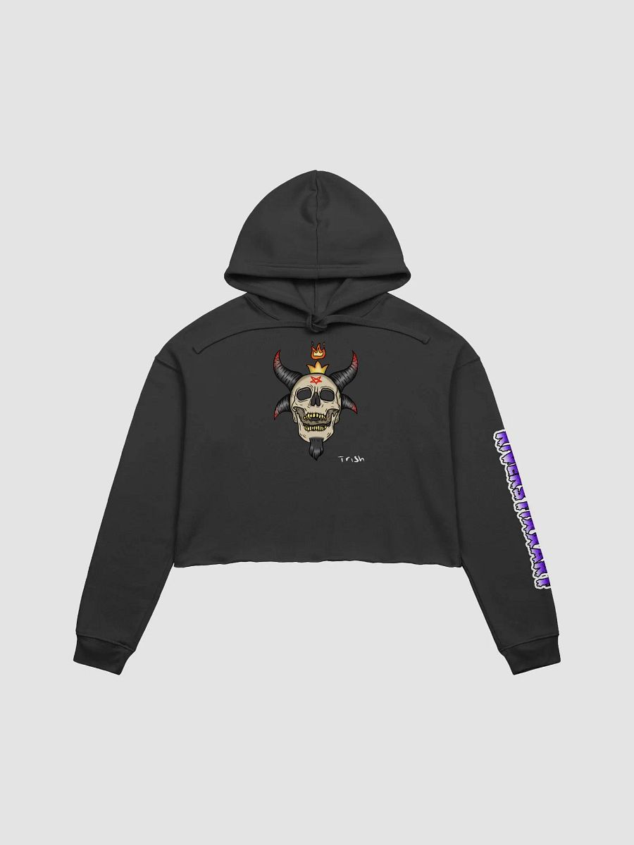 Baphomet Skull Crop Hoodie product image (1)