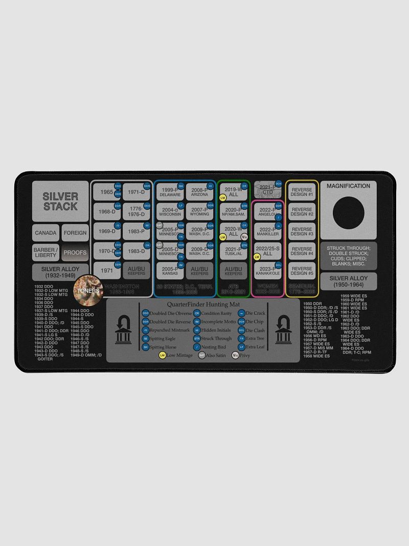 QuarterFinder Hunting Mat / 31.5” / Vivid Black Theme