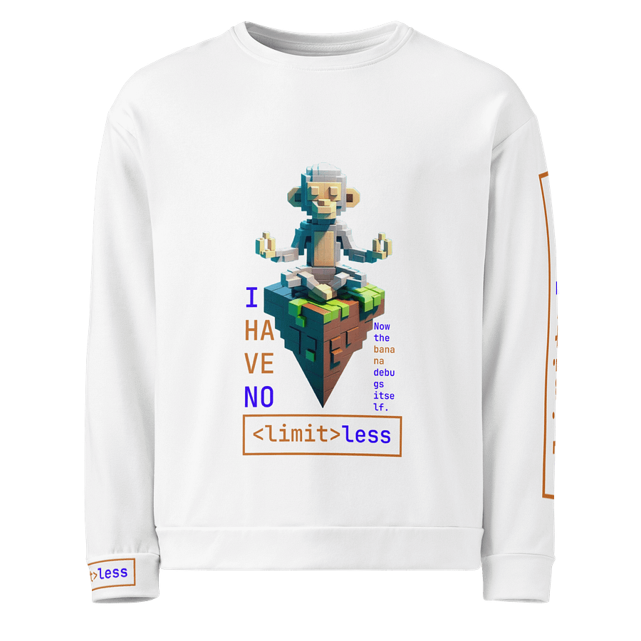 Limitless Code Monkey Sweatshirt | Heavyweight Unisex Fit – Geekwear for Wild Programmers product image (1)