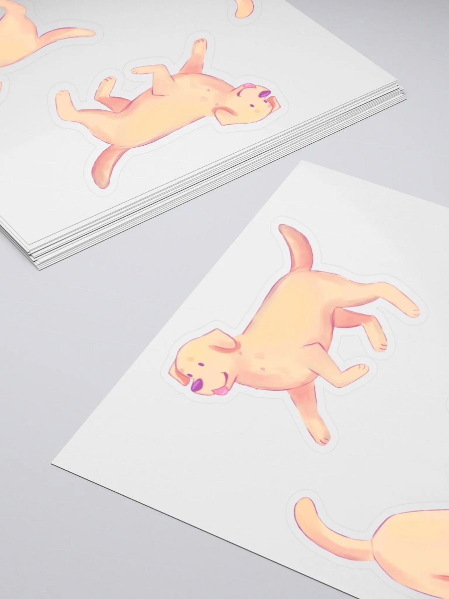 Playful Labrador Retriever Pup Stickers product image (5)