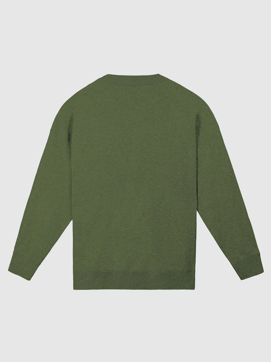 CURRENTLY IN BURNOUT (lg. design, duotone green) knitwear relaxed crewneck product image (9)